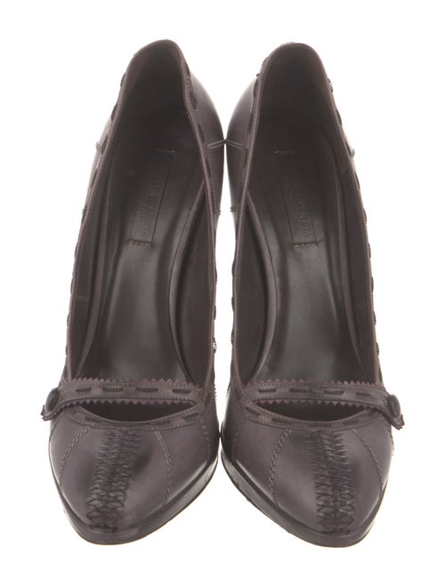 Bottega Veneta Intrecciato Weave Leather Pumps