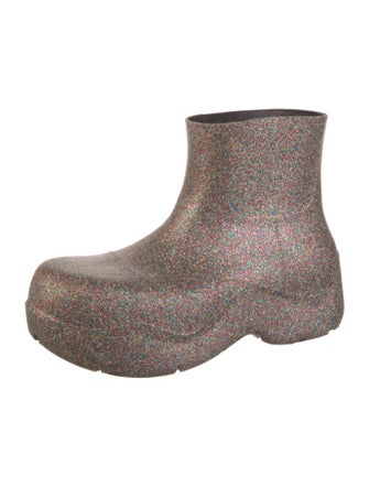 Bottega Veneta Rubber Patterned Rain Boots