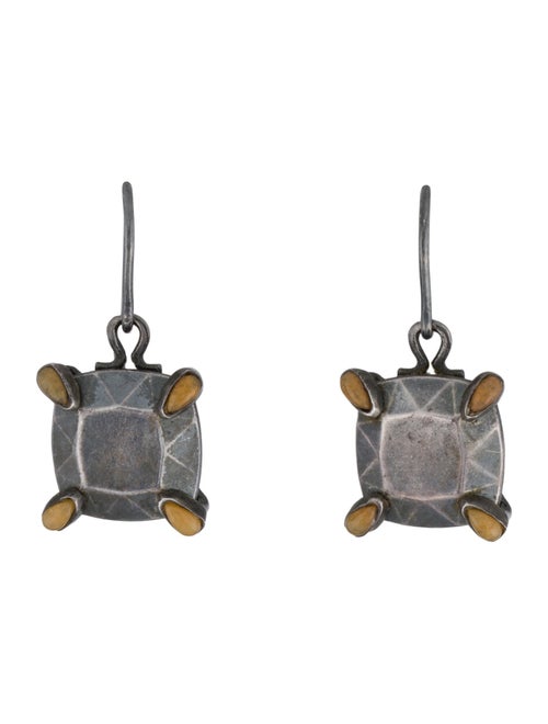 Bottega Veneta Chalcedony Faceted Drop Earrings