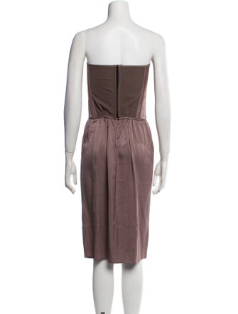 Bottega Veneta Strapless Mini Dress