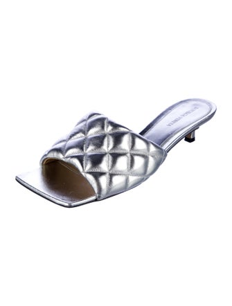 Bottega Veneta Intrecciato Weave Leather Slides