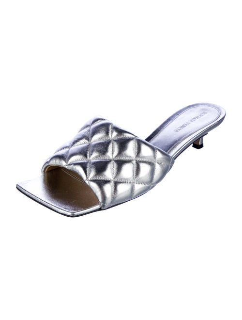 Bottega Veneta Intrecciato Weave Leather Slides