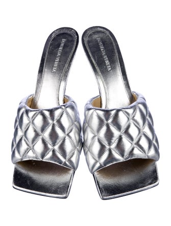Bottega Veneta Intrecciato Weave Leather Slides