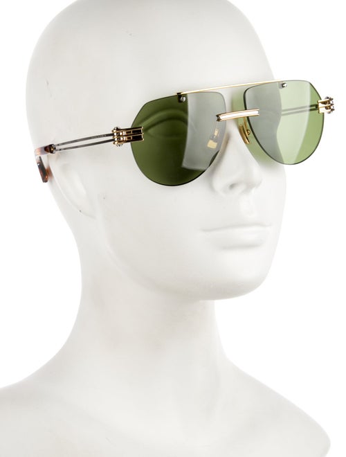 Bottega Veneta Aviator Tinted Sunglasses