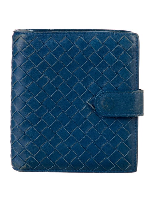 Bottega Veneta Intrecciato Weave Leather Compact Wallet