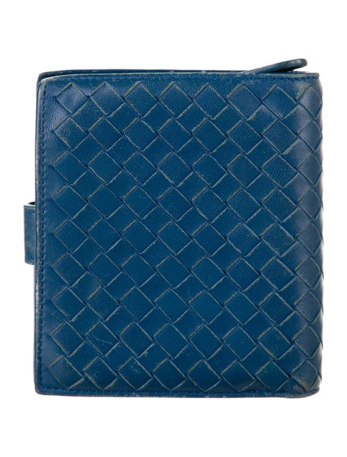 Bottega Veneta Intrecciato Weave Leather Compact Wallet