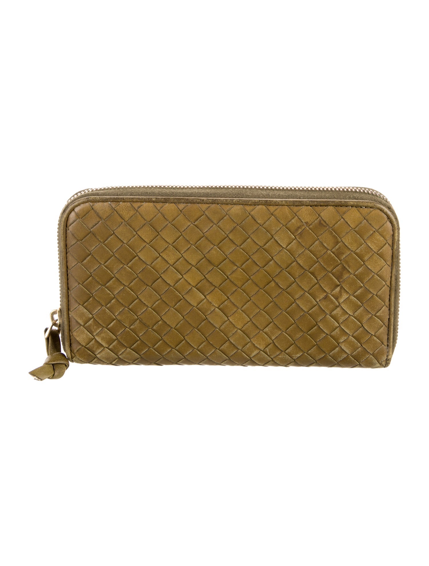 Bottega Veneta Vintage Intrecciato Weave Continental Wallet