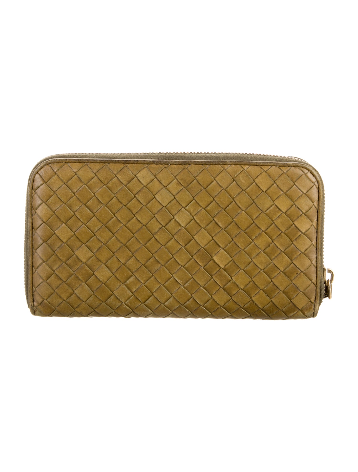 Bottega Veneta Vintage Intrecciato Weave Continental Wallet