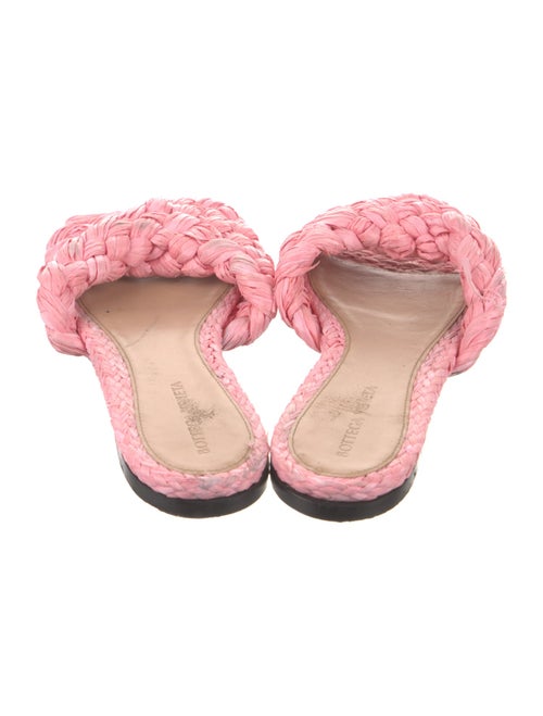Bottega Veneta Raffia Slides