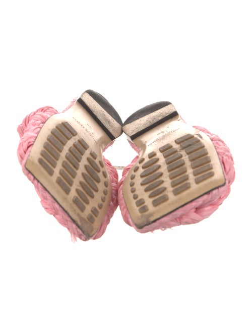 Bottega Veneta Raffia Slides