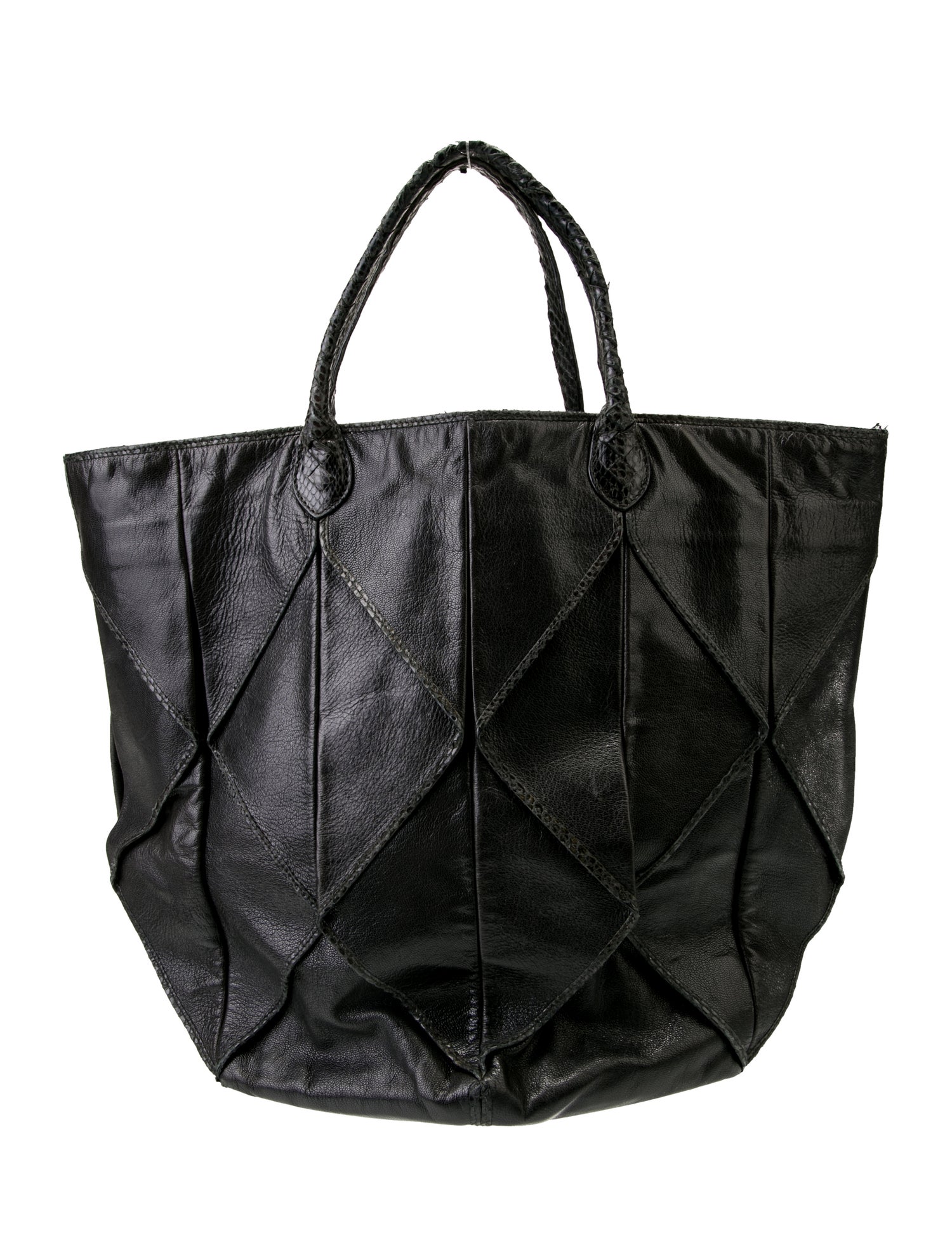 Bottega Veneta Leather Ayers Oragami Tote Vintage