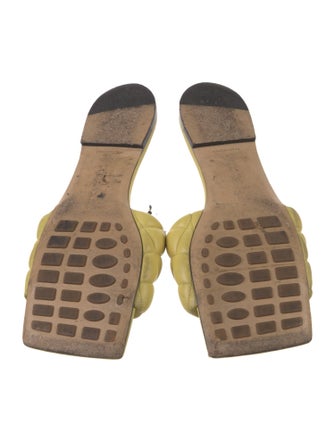 Bottega Veneta Quilted Pattern Leather Slides