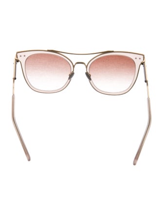 Bottega Veneta Aviator Gradient Sunglasses