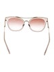 Bottega Veneta Aviator Gradient Sunglasses