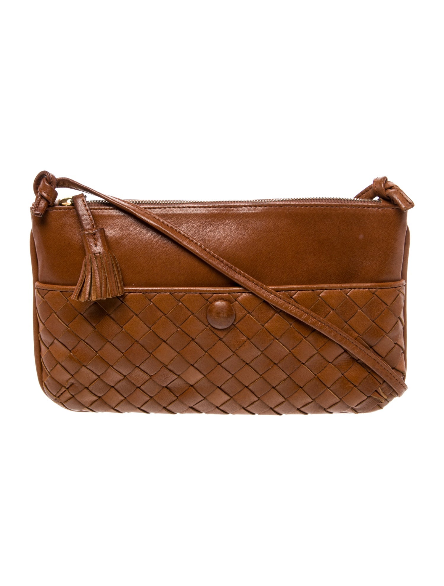 Bottega Veneta Leather Messenger Bag