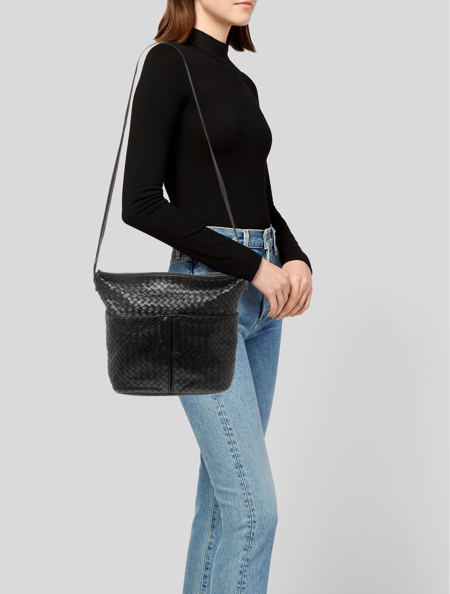 Bottega Veneta Intrecciato Crossbody Bag Vintage