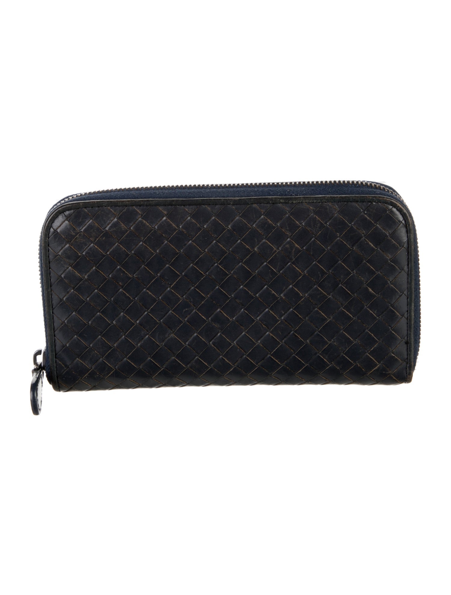 Bottega Veneta Intrecciato Weave Leather Continental Wallet