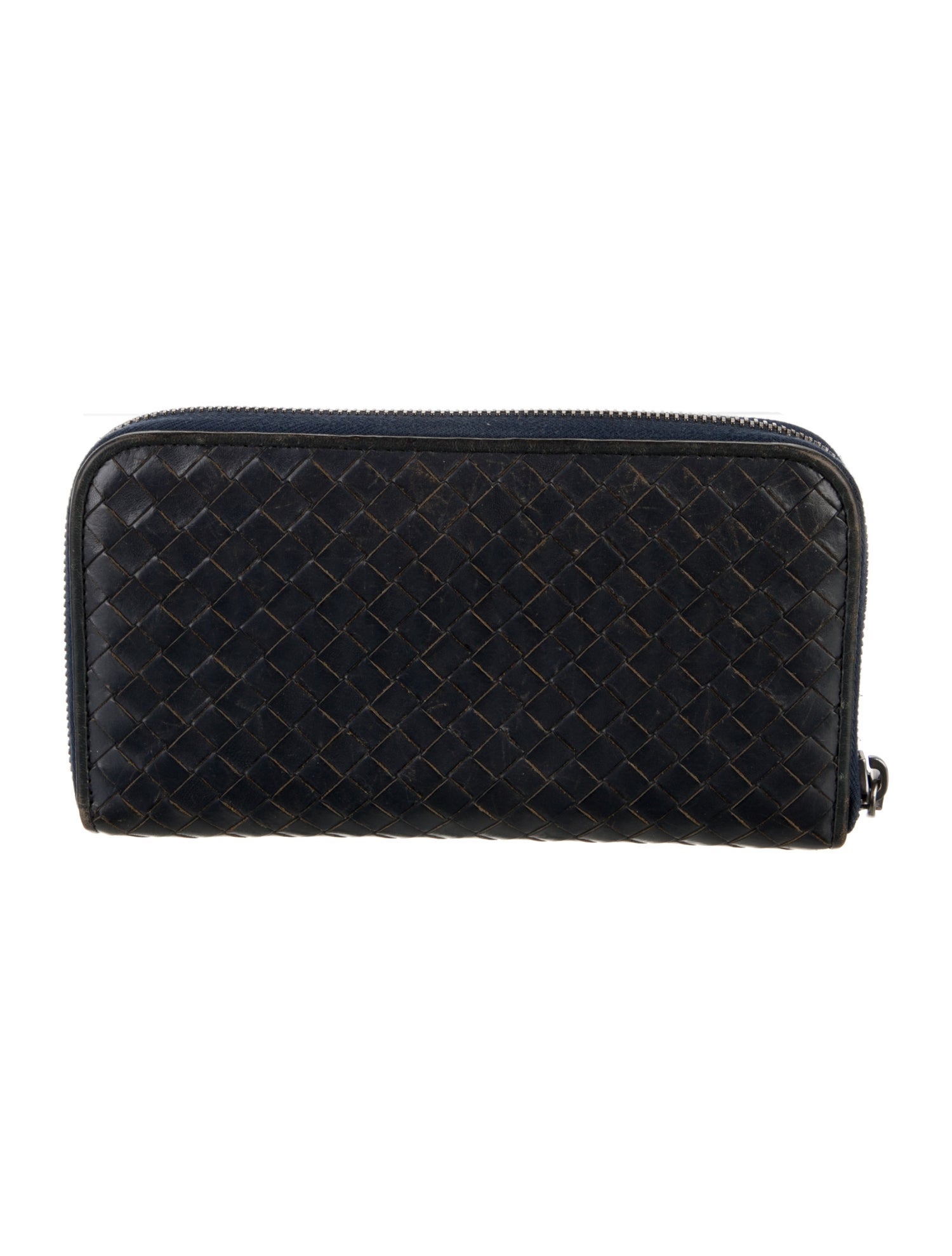 Bottega Veneta Intrecciato Weave Leather Continental Wallet