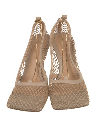Bottega Veneta Mesh Chain-Link Accents Pumps