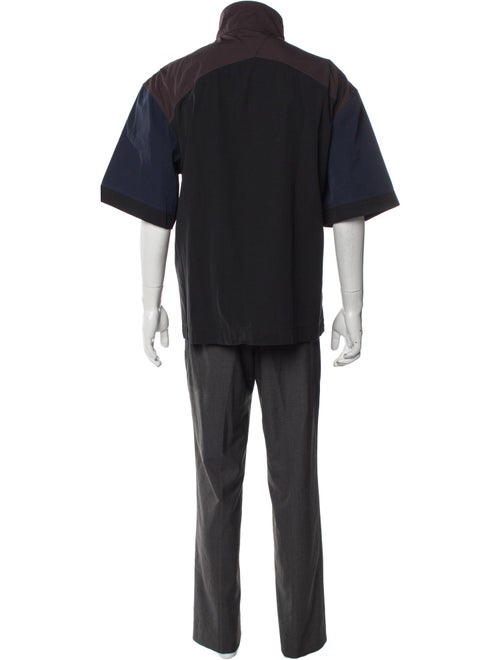 Bottega Veneta Colorblock Pattern Windbreaker