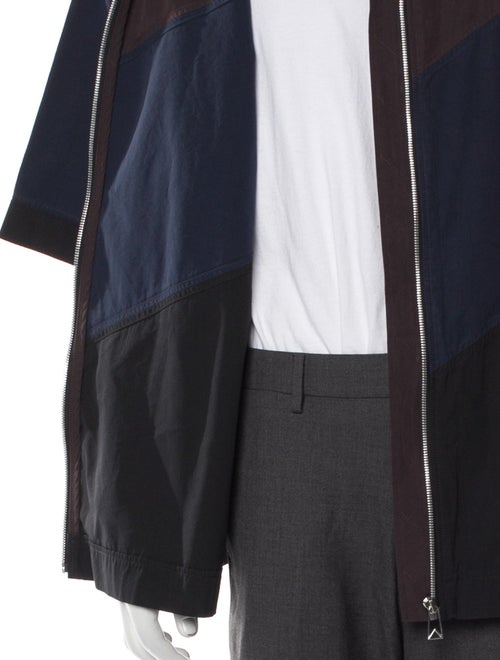 Bottega Veneta Colorblock Pattern Windbreaker
