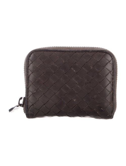 Bottega Veneta Intrecciato Weave Leather Compact Wallet