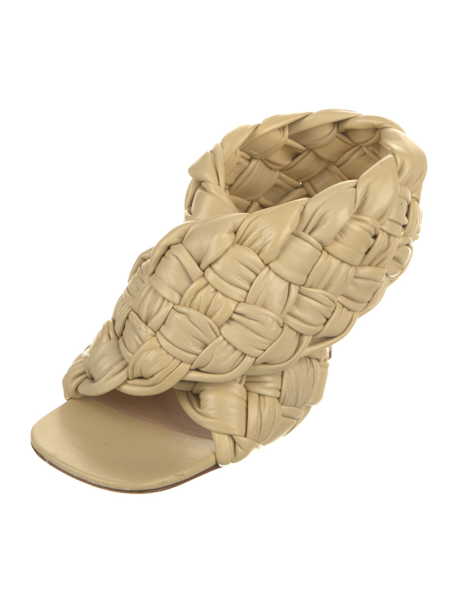 Bottega Veneta Intrecciato Weave Leather Mules