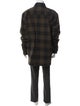 Bottega Veneta Plaid Print Overcoat