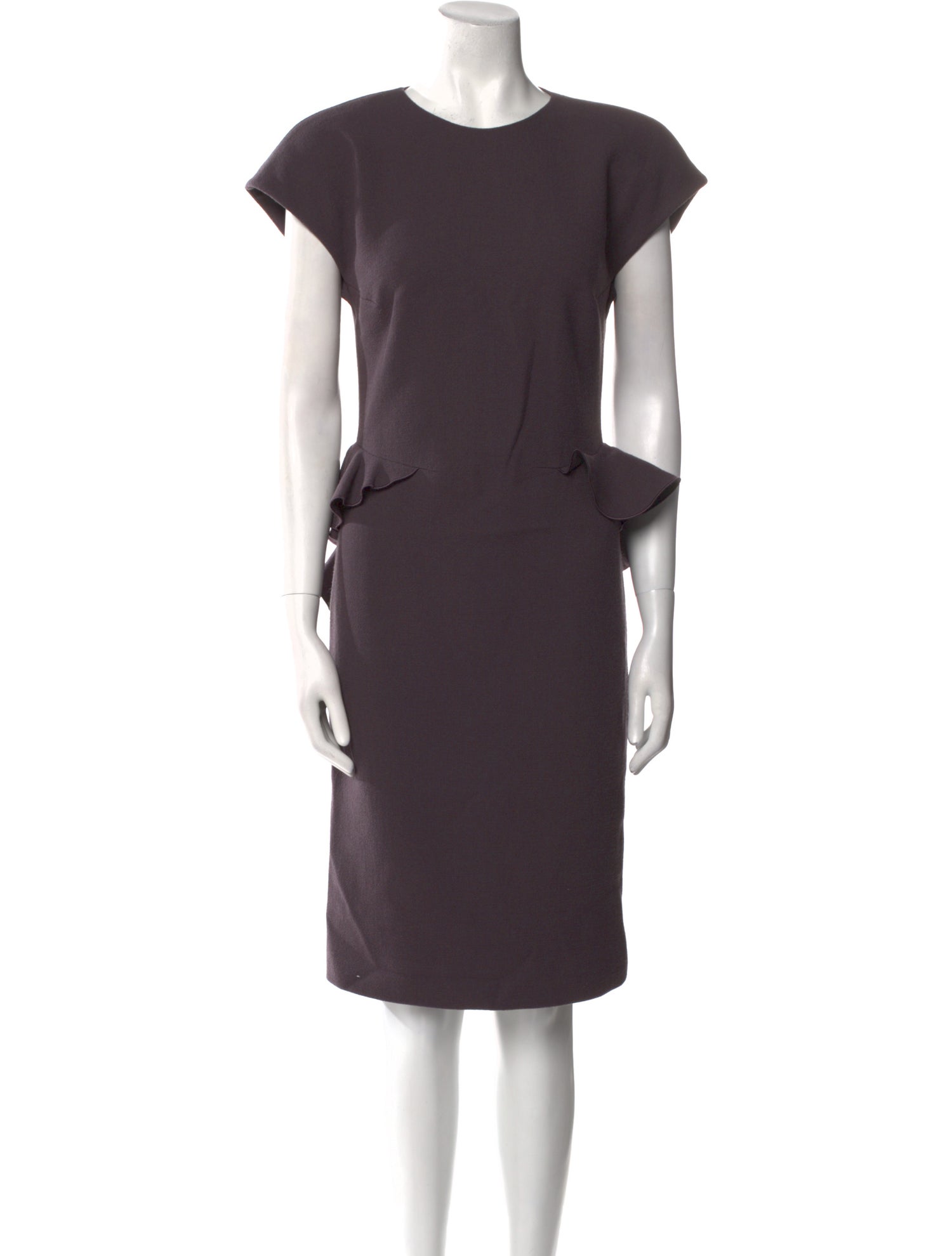 Bottega Veneta Virgin Wool Midi Length Dress