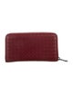 Bottega Veneta Continental Zip Around Intrecciato Weave Continental Wallet