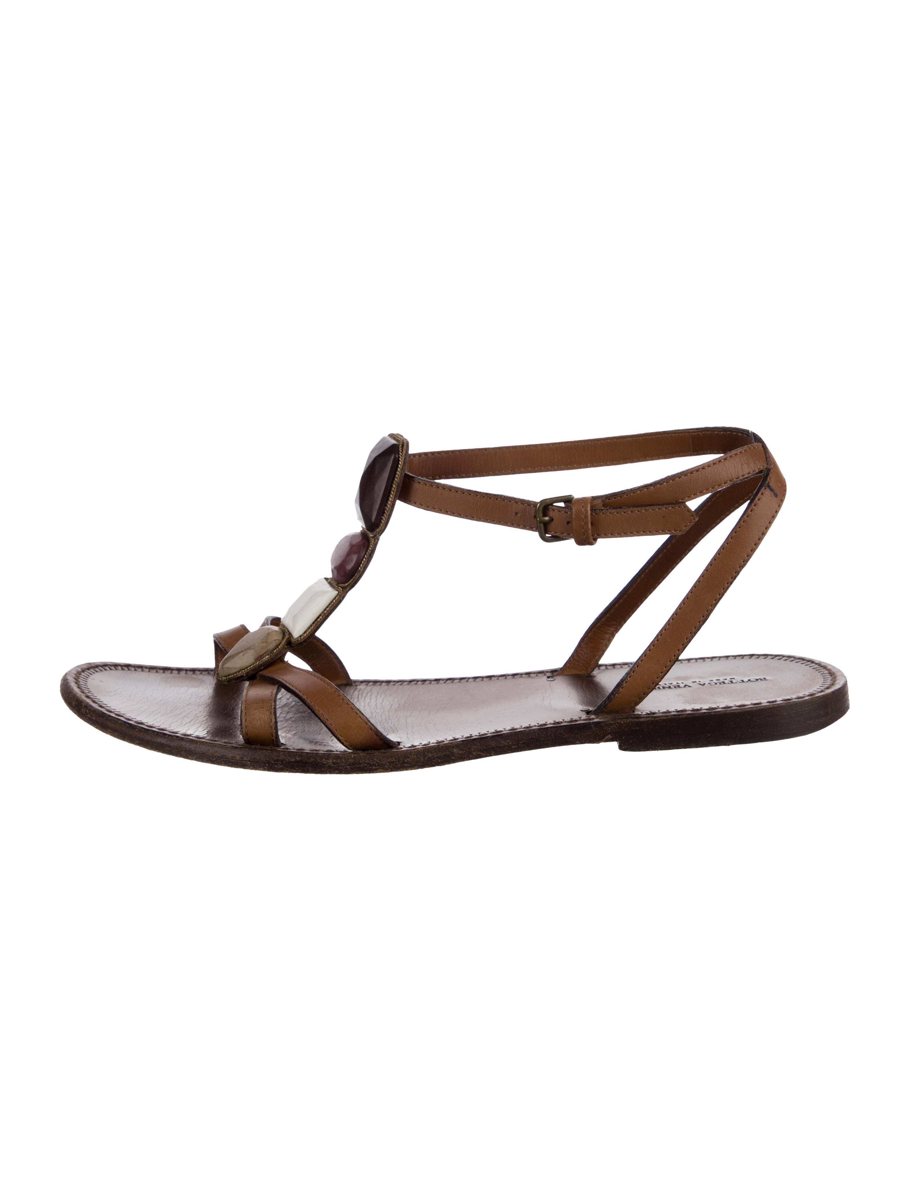 Bottega Veneta Intrecciato Weave Leather Gladiator Sandals