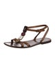 Bottega Veneta Intrecciato Weave Leather Gladiator Sandals