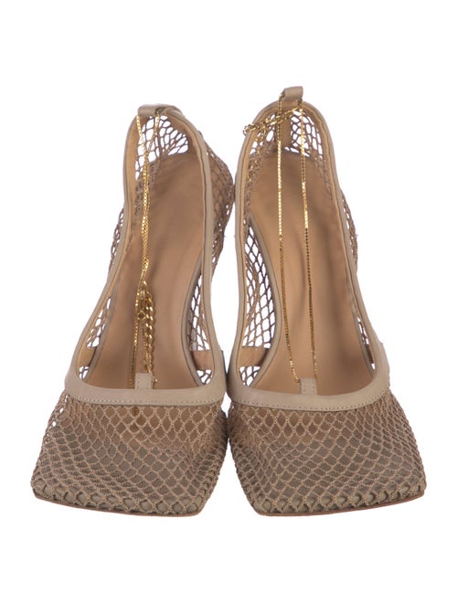 Bottega Veneta Mesh Patterned Slingback Pumps