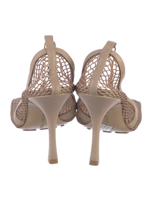 Bottega Veneta Mesh Patterned Slingback Pumps
