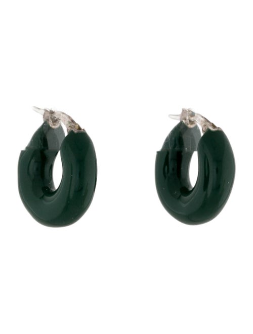 Bottega Veneta Enamel Huggie Hoop Earring