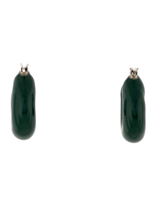 Bottega Veneta Enamel Huggie Hoop Earring