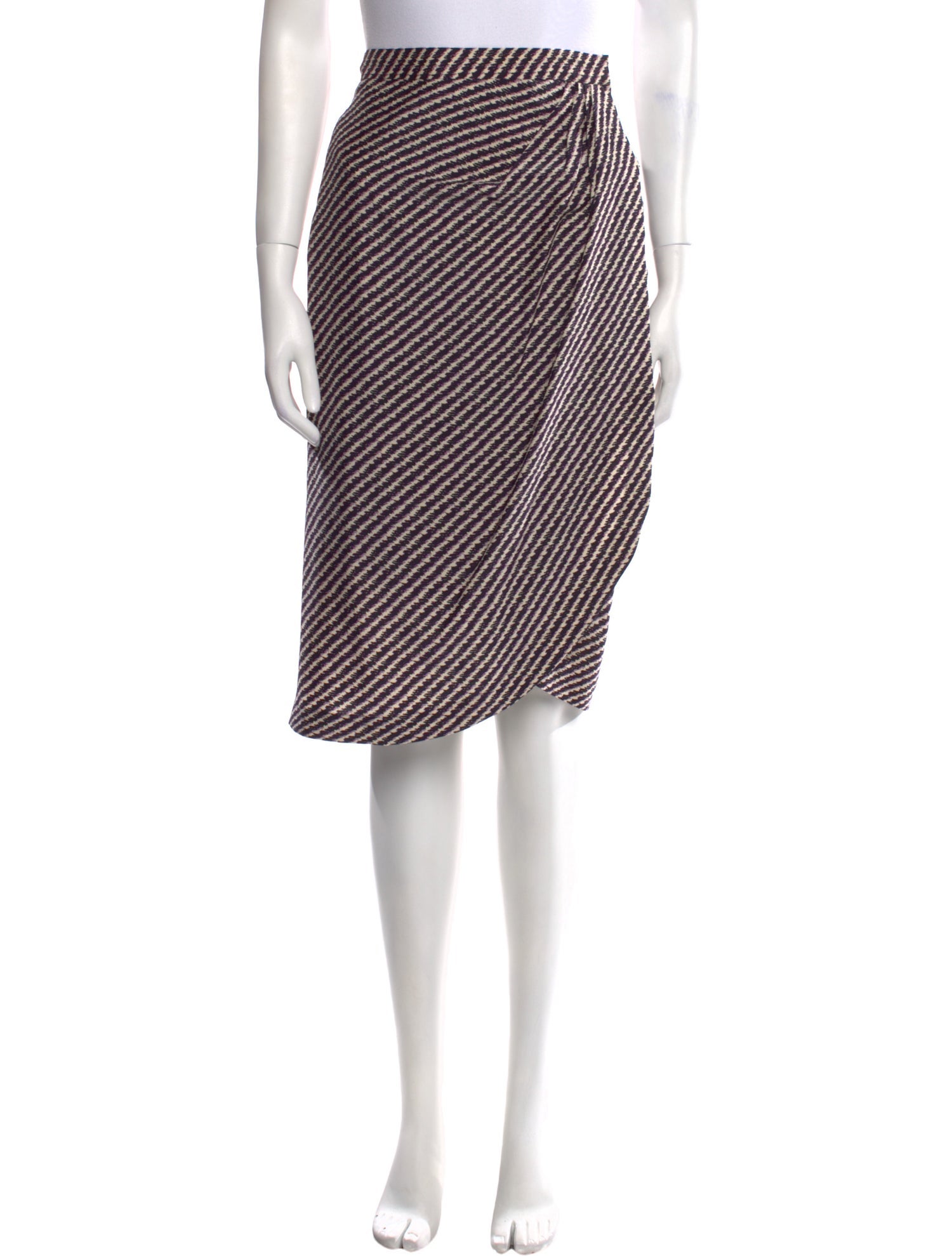 Bottega Veneta Silk Knee-Length Skirt