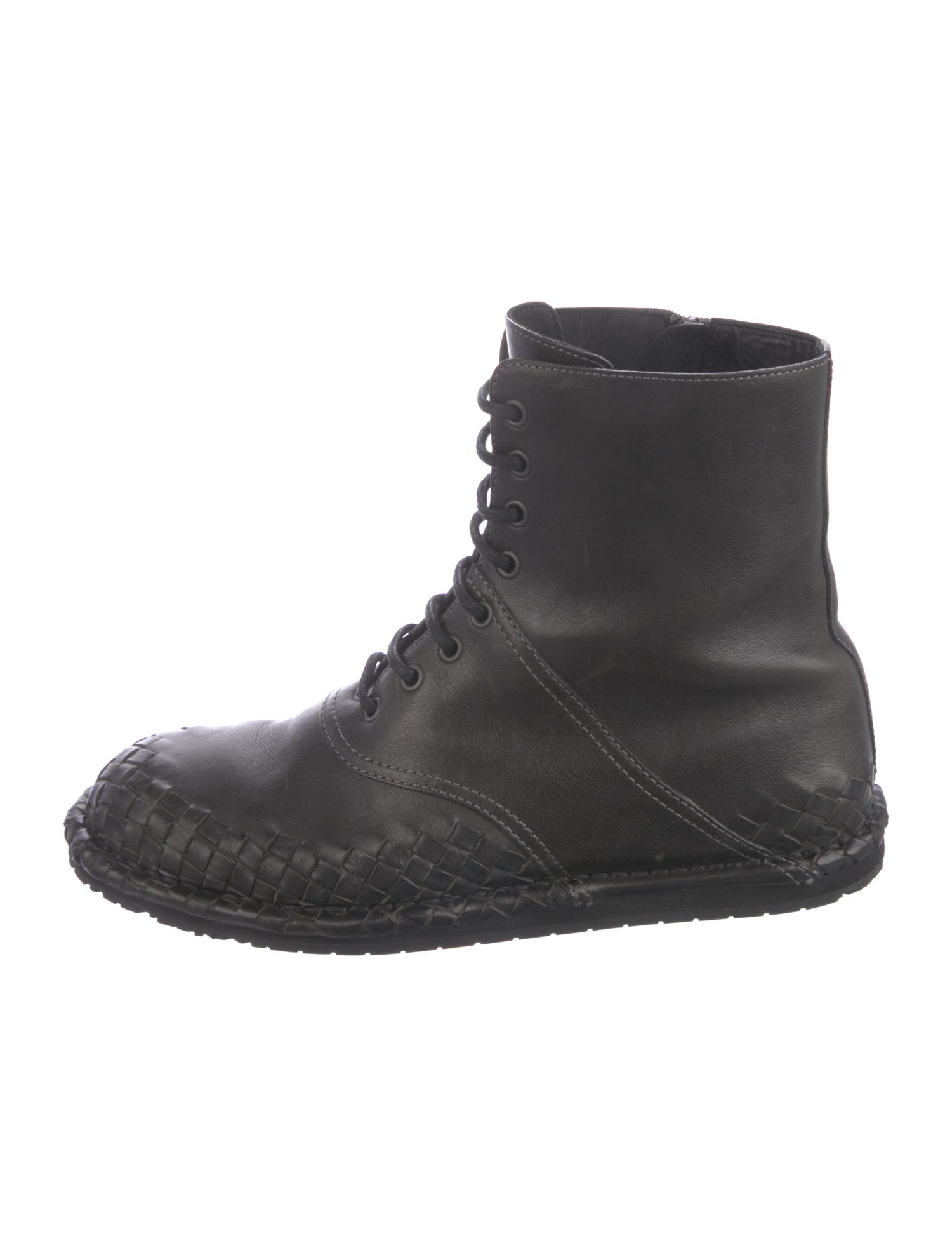 Bottega Veneta Leather Combat Boots