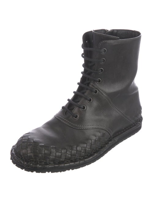 Bottega Veneta Leather Combat Boots