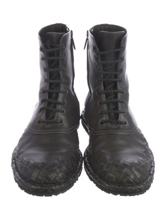 Bottega Veneta Leather Combat Boots
