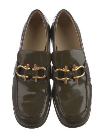 Bottega Veneta Horsebit Accent Patent Leather Loafers
