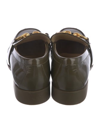 Bottega Veneta Horsebit Accent Patent Leather Loafers