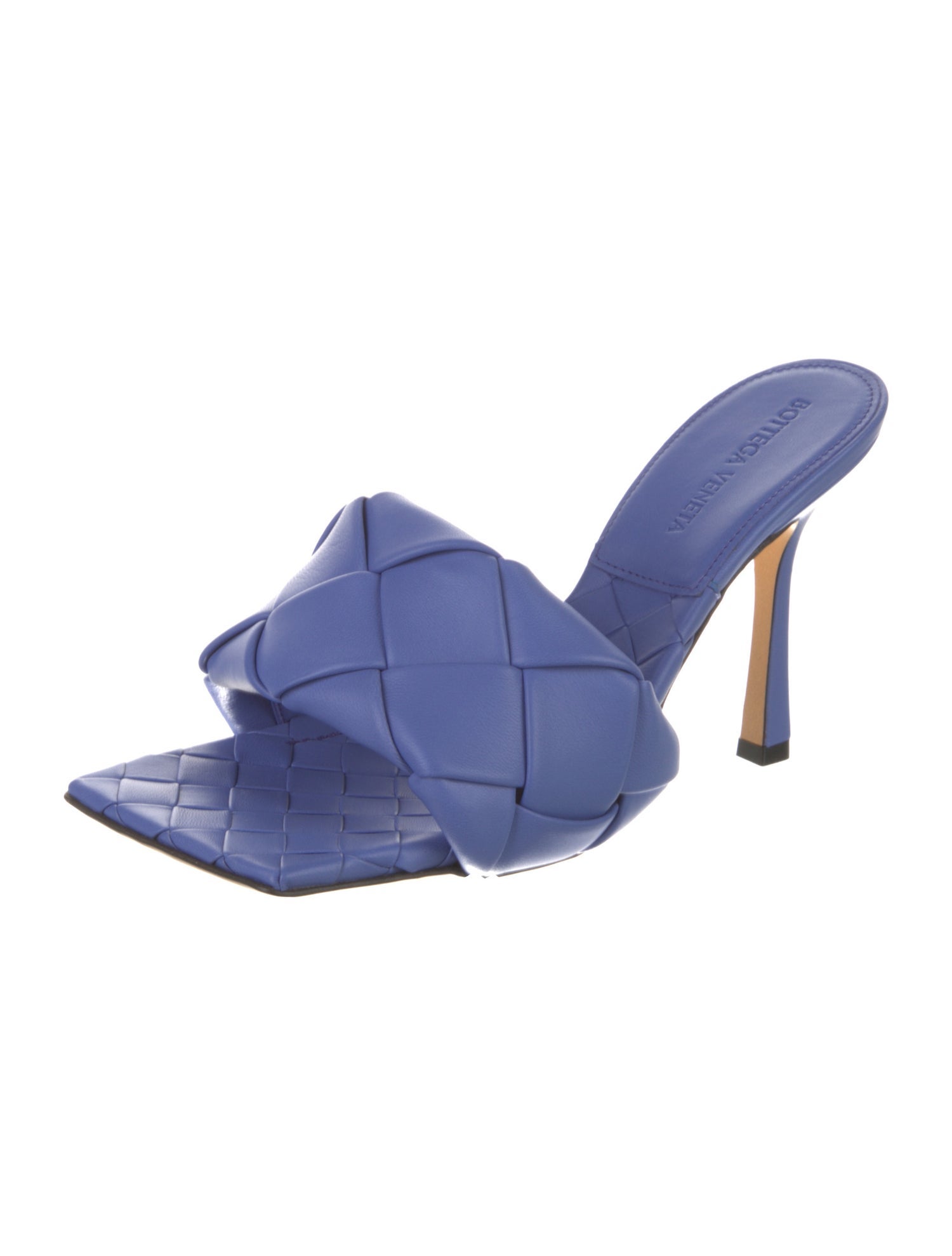 Bottega Veneta Intrecciato Weave Leather Slides