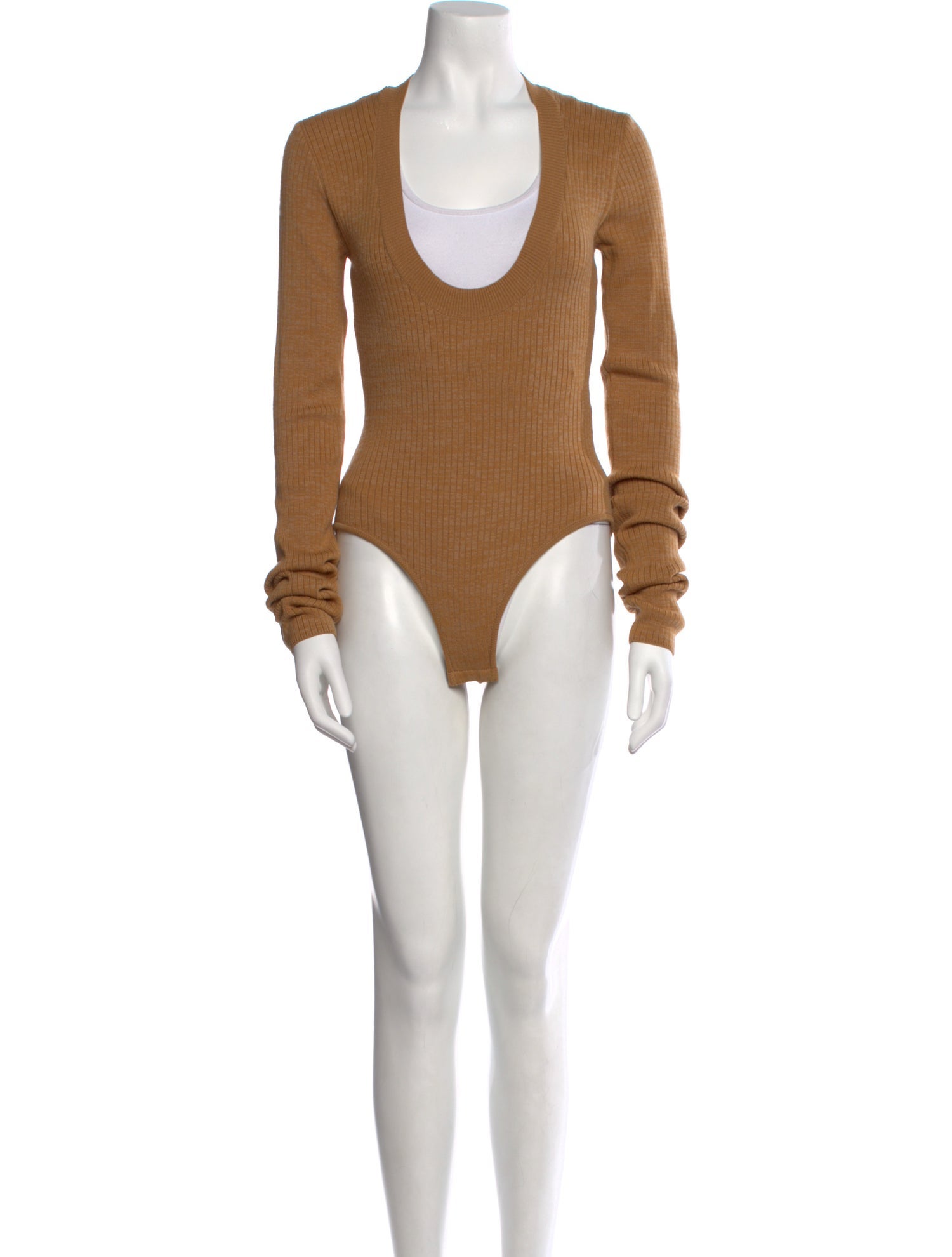 Bottega Veneta Scoop Neck Long Sleeve Bodysuit w/ Tags