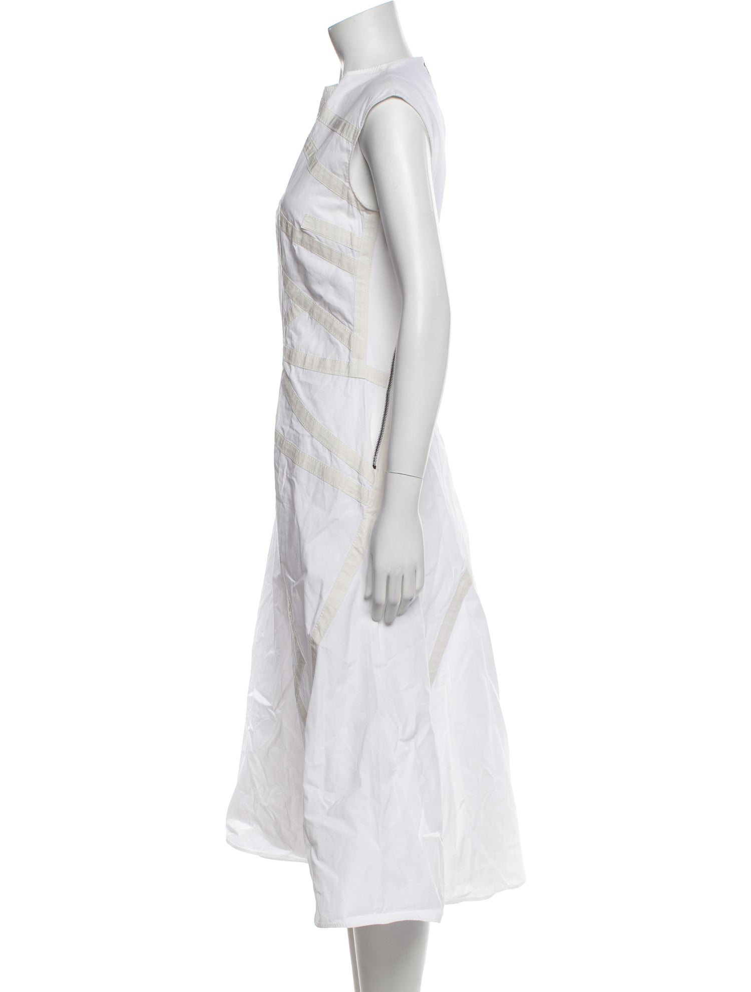 Bottega Veneta Crew Neck Midi Length Dress