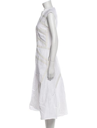 Bottega Veneta Crew Neck Midi Length Dress