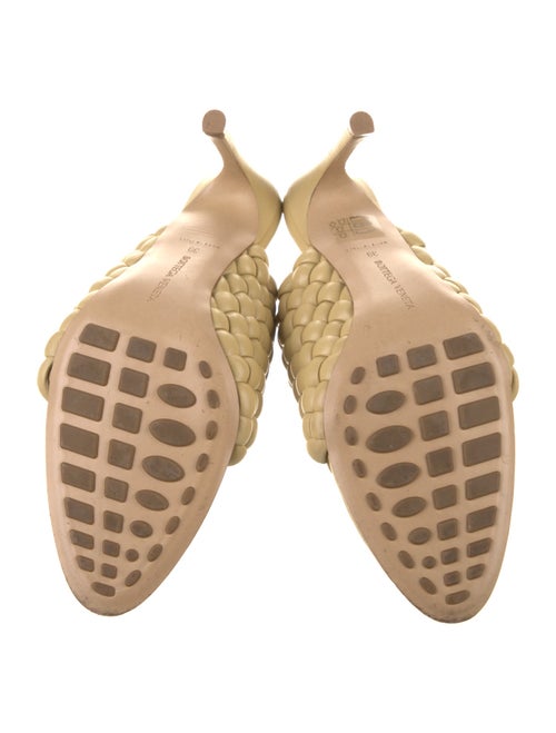 Bottega Veneta Leather Braided Accents Slides