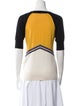 Bottega Veneta Wool Colorblock Pattern Top