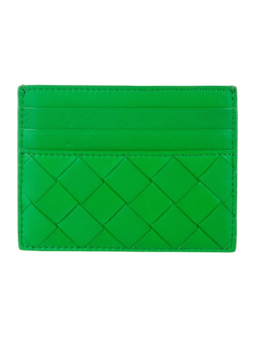 Bottega Veneta Intrecciato Weave Leather Card Holder
