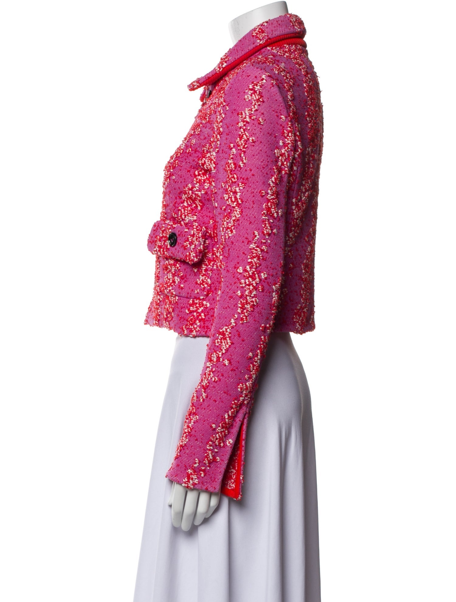 Bottega Veneta Tweed Pattern Evening Jacket